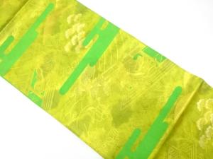 時代人物・風景模様織り出し　袋帯